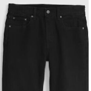 Mid Rise Girlfriend Jeans (Black)